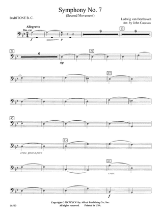 Symphony No. 7 (Second Movement): Baritone B.C.