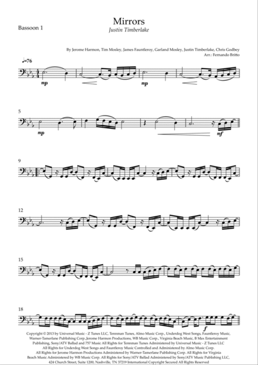 Mirrors Woodwind Duet scores gallery preview page 3