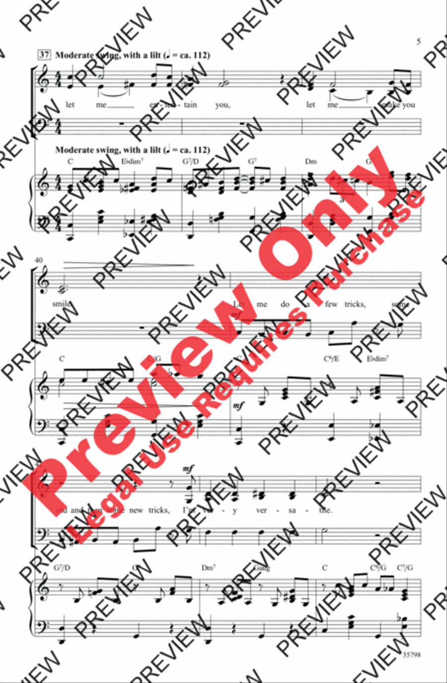Let Me Entertain You 3-Part scores gallery preview page 5