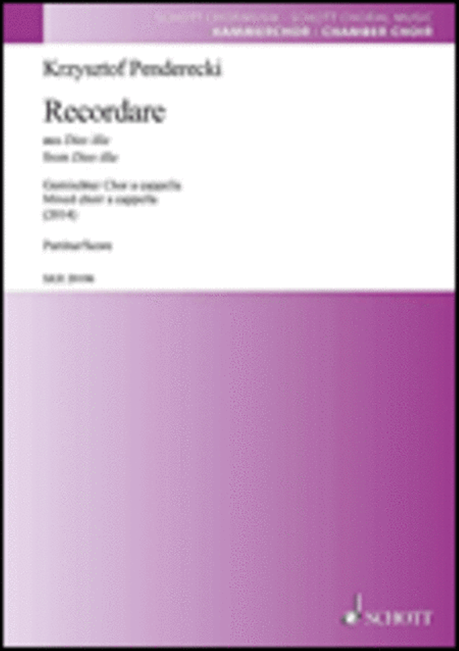 Recordare from Dies illa