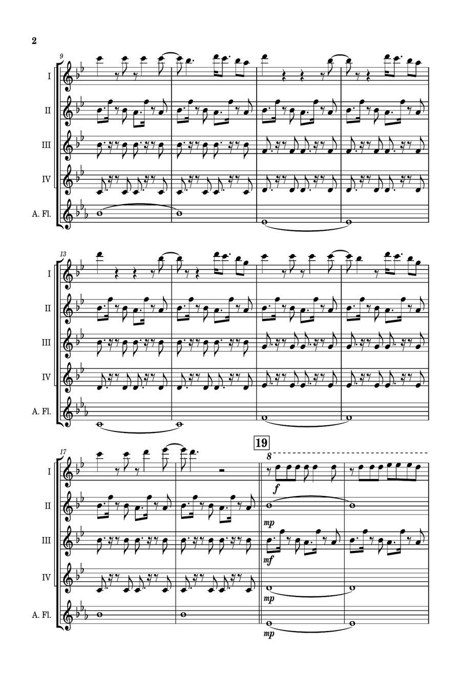 Birds Of A Feather Woodwind Quintet scores gallery preview page 3