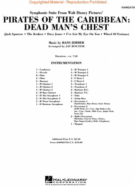 Symphonic Suite from Pirates of the Caribbean: Dead Man's Chest image number null