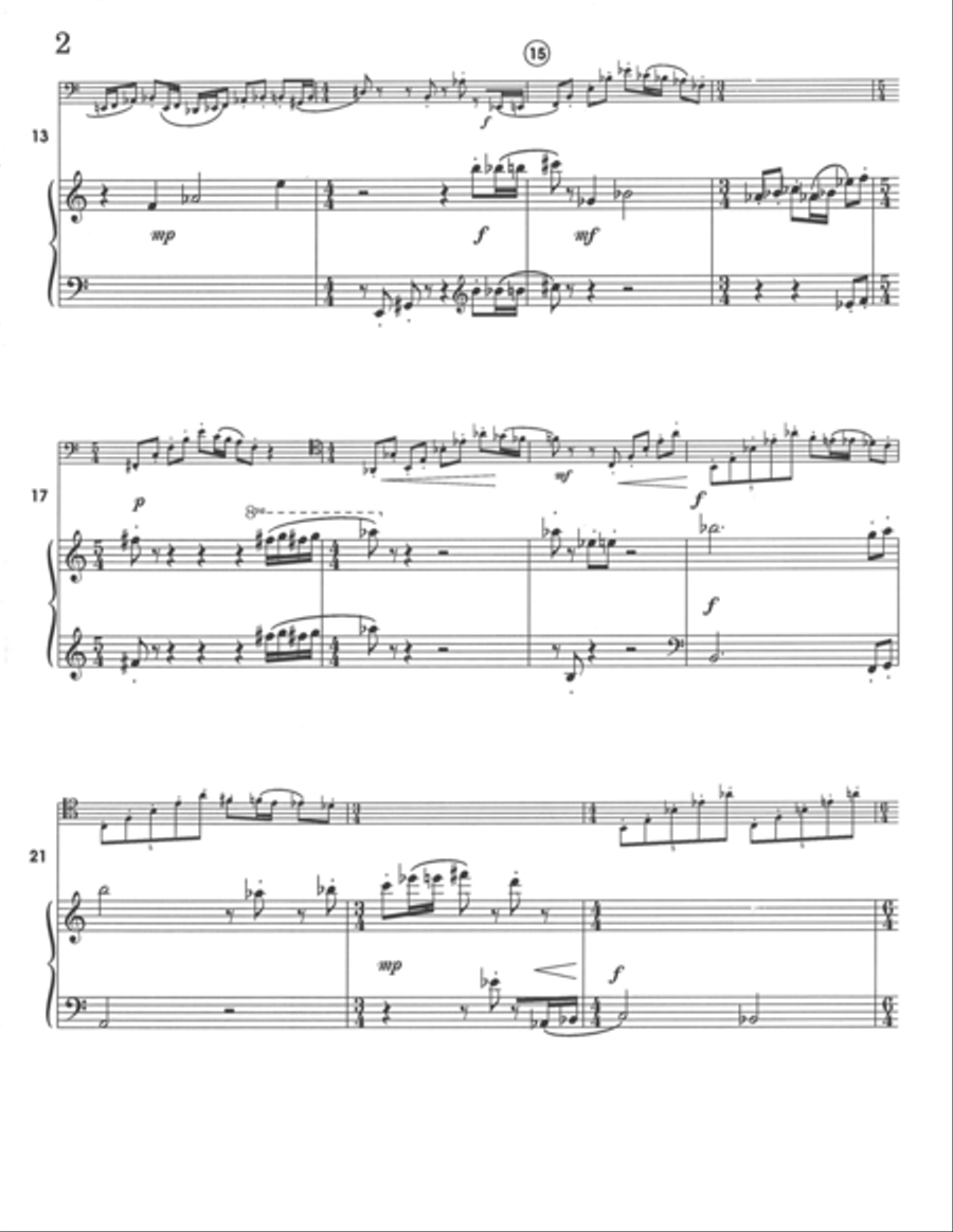 Deformation V Woodwind Duet scores gallery preview page 5
