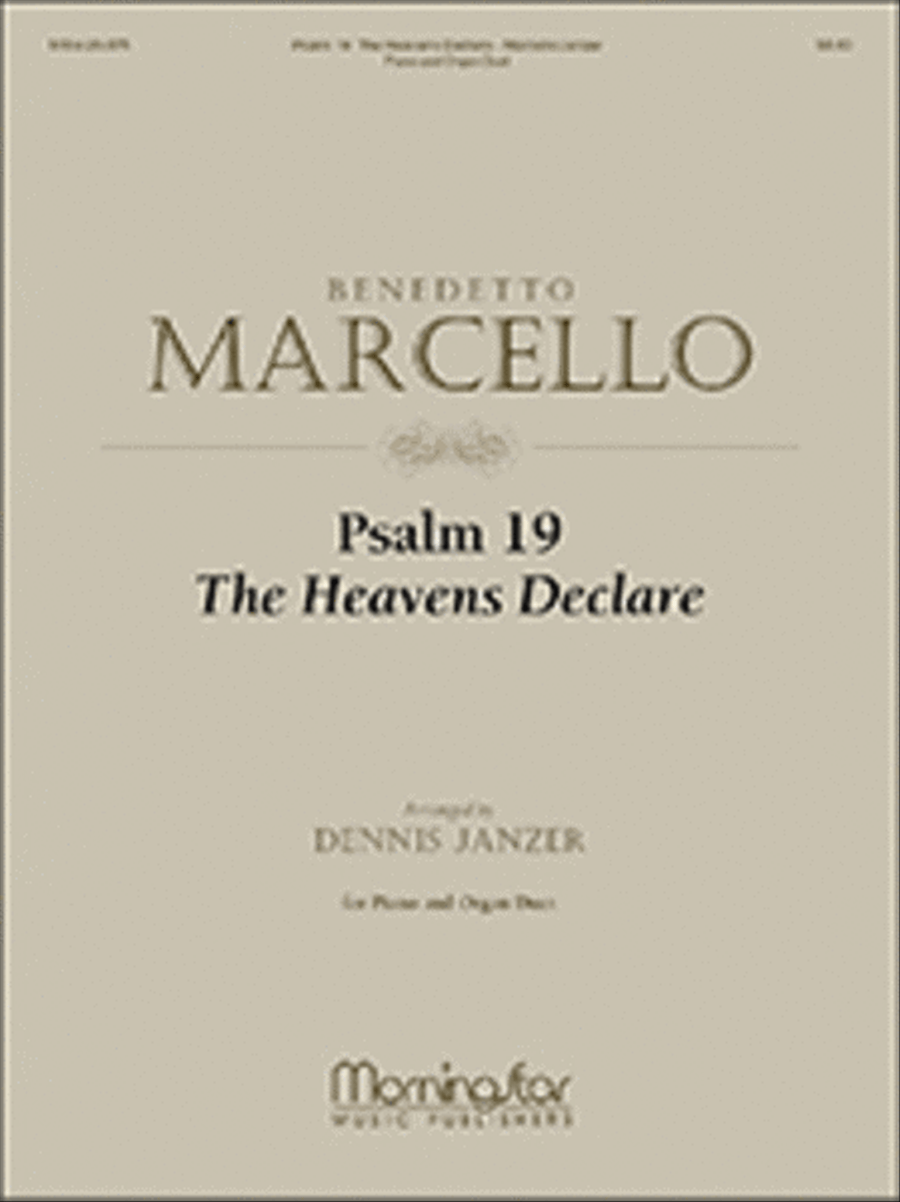Psalm 19: The Heavens Declare Organ scores gallery preview page 1