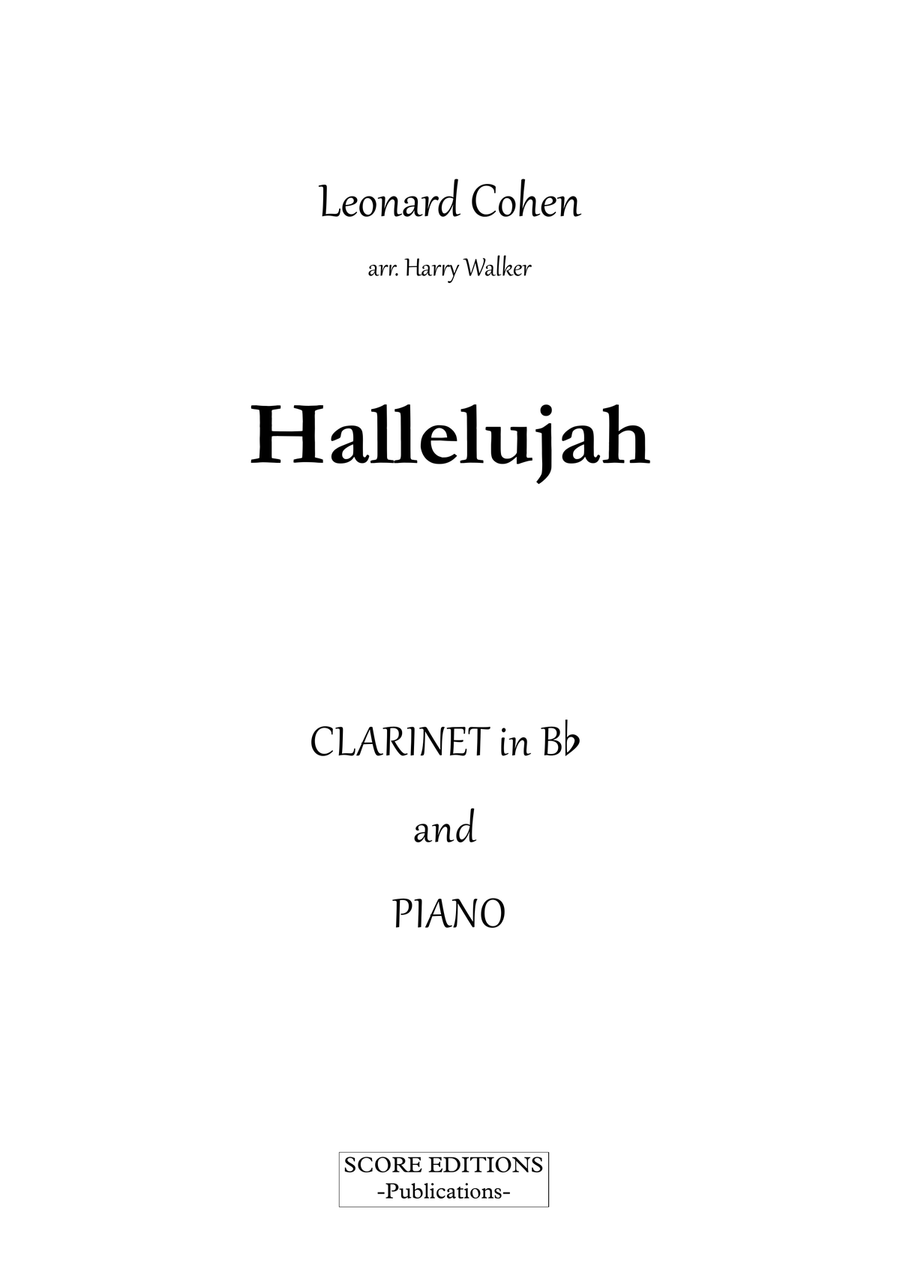 Hallelujah Clarinet Solo scores gallery preview page 2