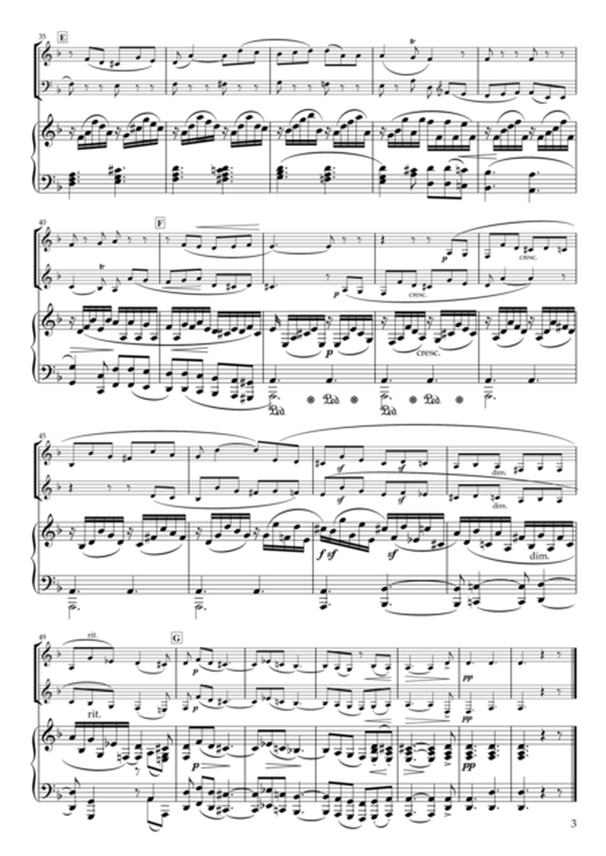 Fantasiestucke Op.88 III Duett for Alt Saxophone, Tenor Saxophone & Piano image number null