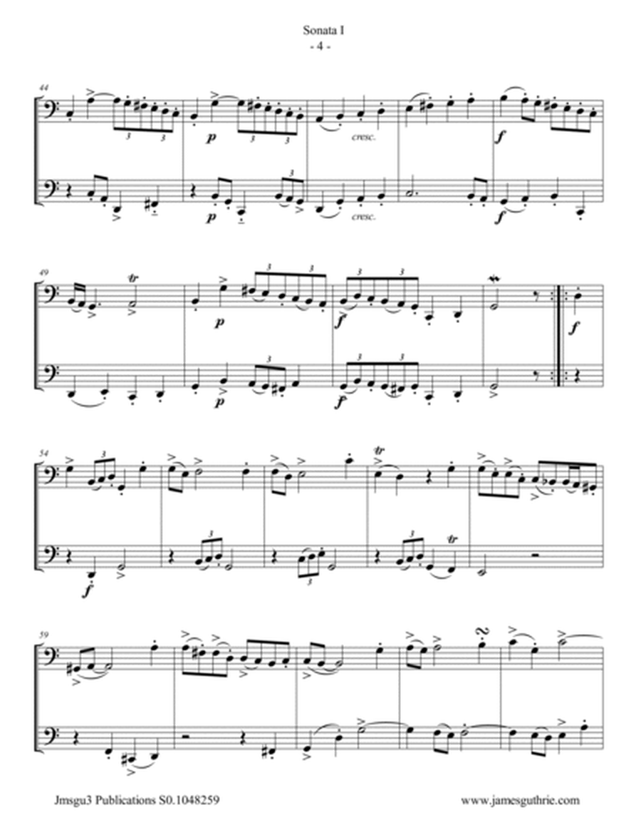 Sammartini: Sonata Op.1 No.1 for Cello Duo image number null