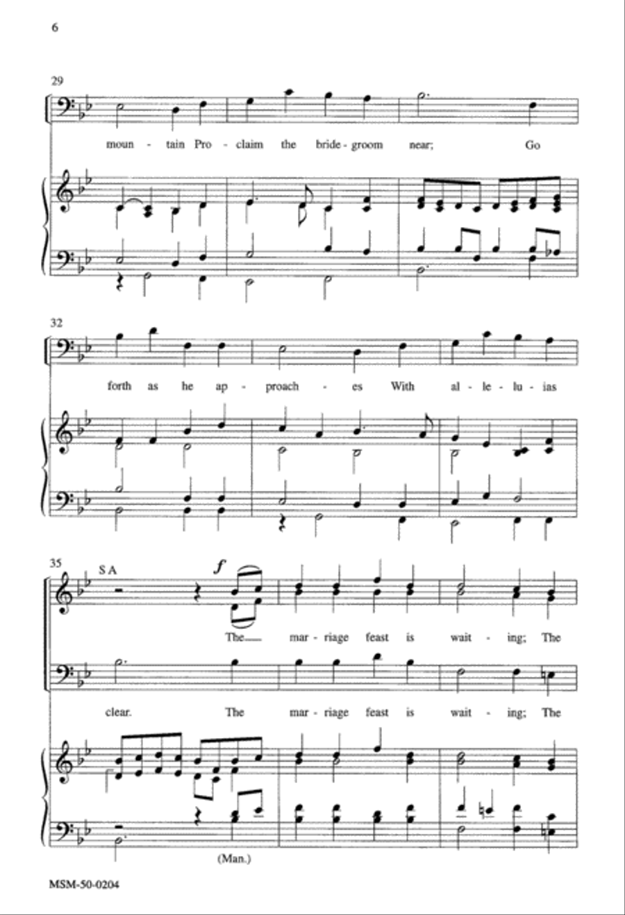 Rejoice, Rejoice, Believers 3-Part scores gallery preview page 4
