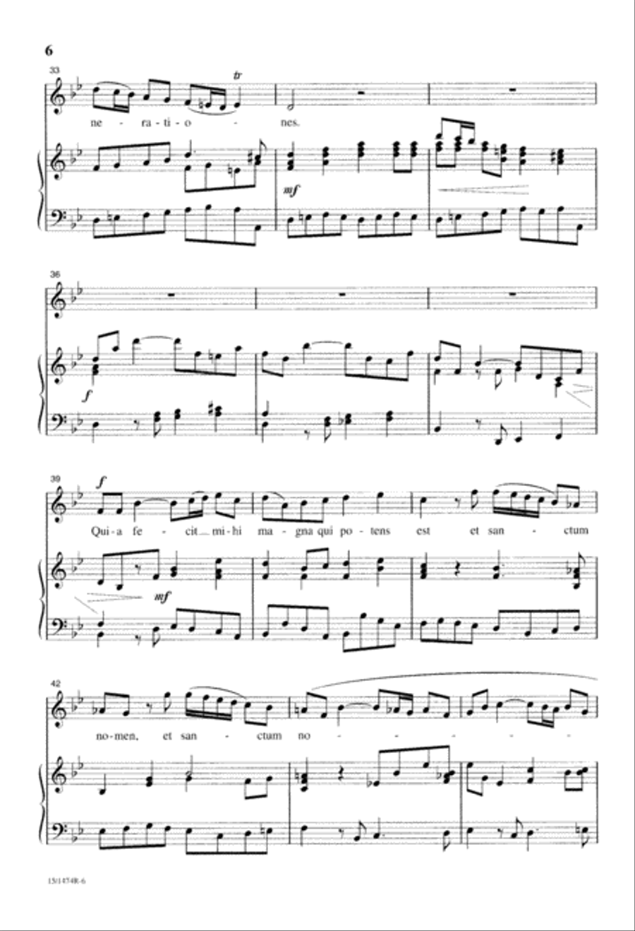 Vivaldi for Treble Voices Unison Choir scores gallery preview page 7