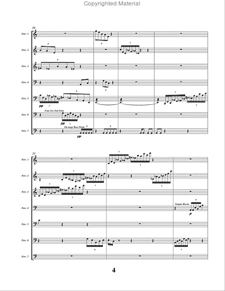 Sacred Stones Percussion Ensemble scores gallery preview page 5