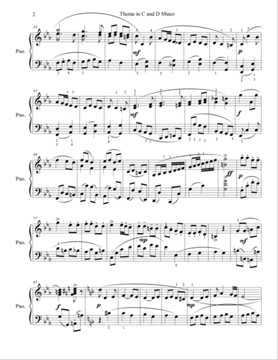 Minor Mode Minor Mode Piano Solo scores gallery preview page 2