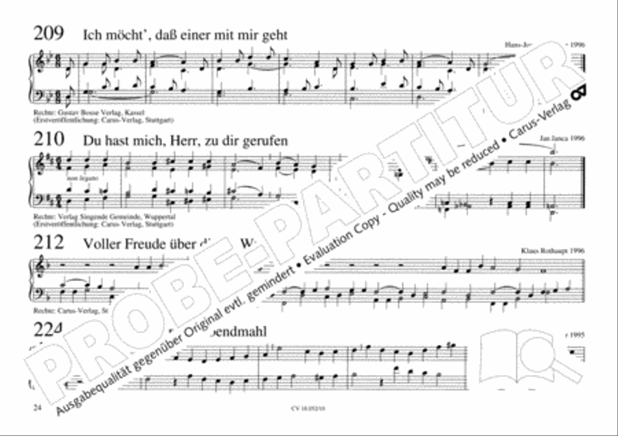 Esslinger Orgelbuch, Bd I-III Organ Solo scores gallery preview page 41