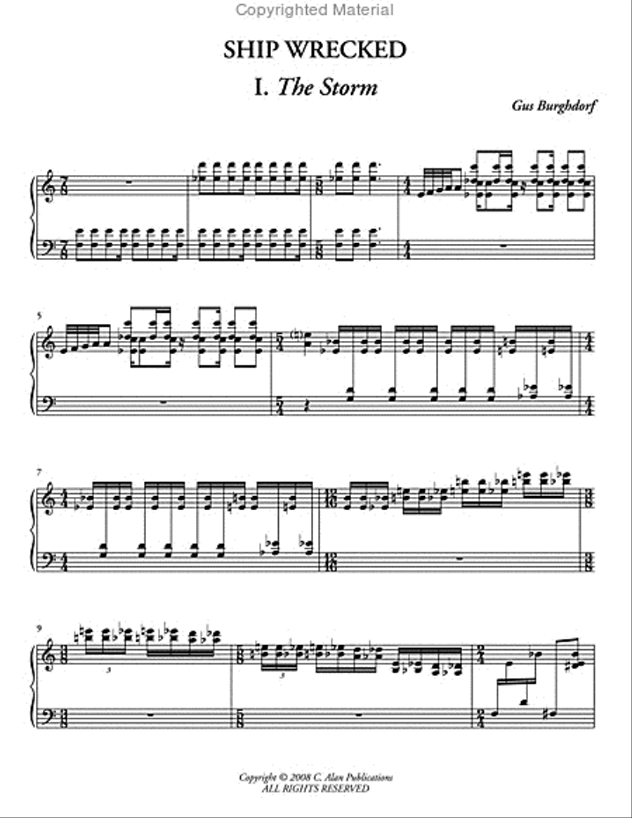 Ship Wrecked Percussion Ensemble scores gallery preview page 2
