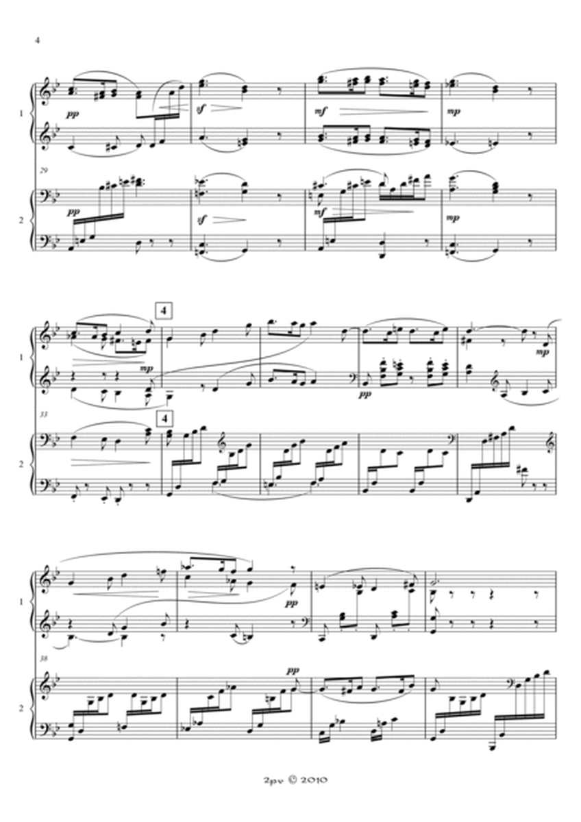 'Sicilienne' from 'Pelléas et Melisande', for 2 pianos image number null