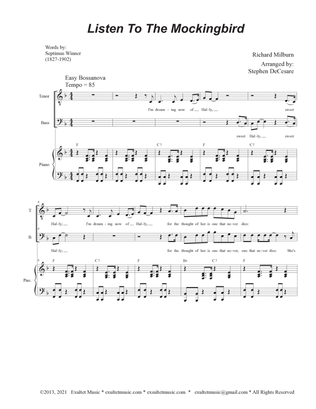 Listen To The Mockingbird (Duet for Tenor and Bass solo)