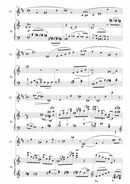 Sonatina per clarinetto e pianoforte (CM2018) score and parts