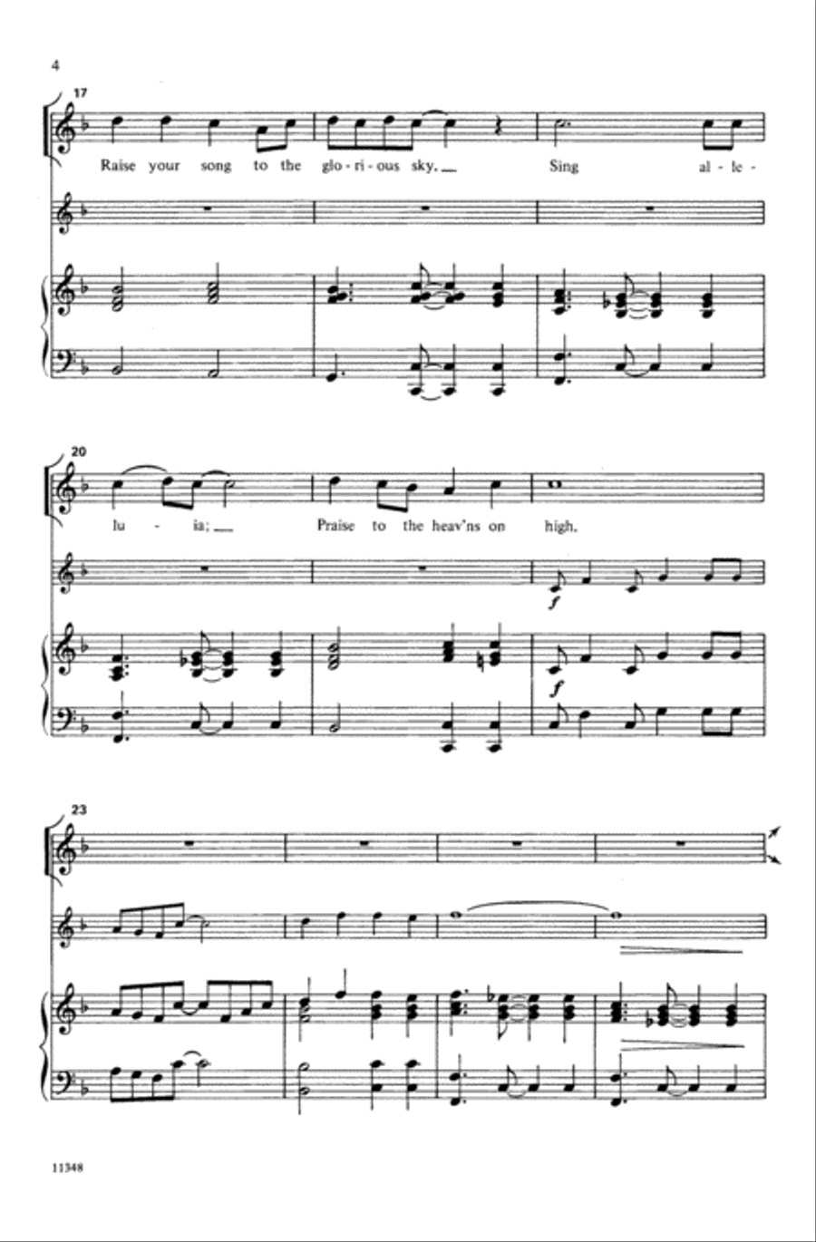 Lift Up Your Voice, Alleluia Choir scores gallery preview page 3