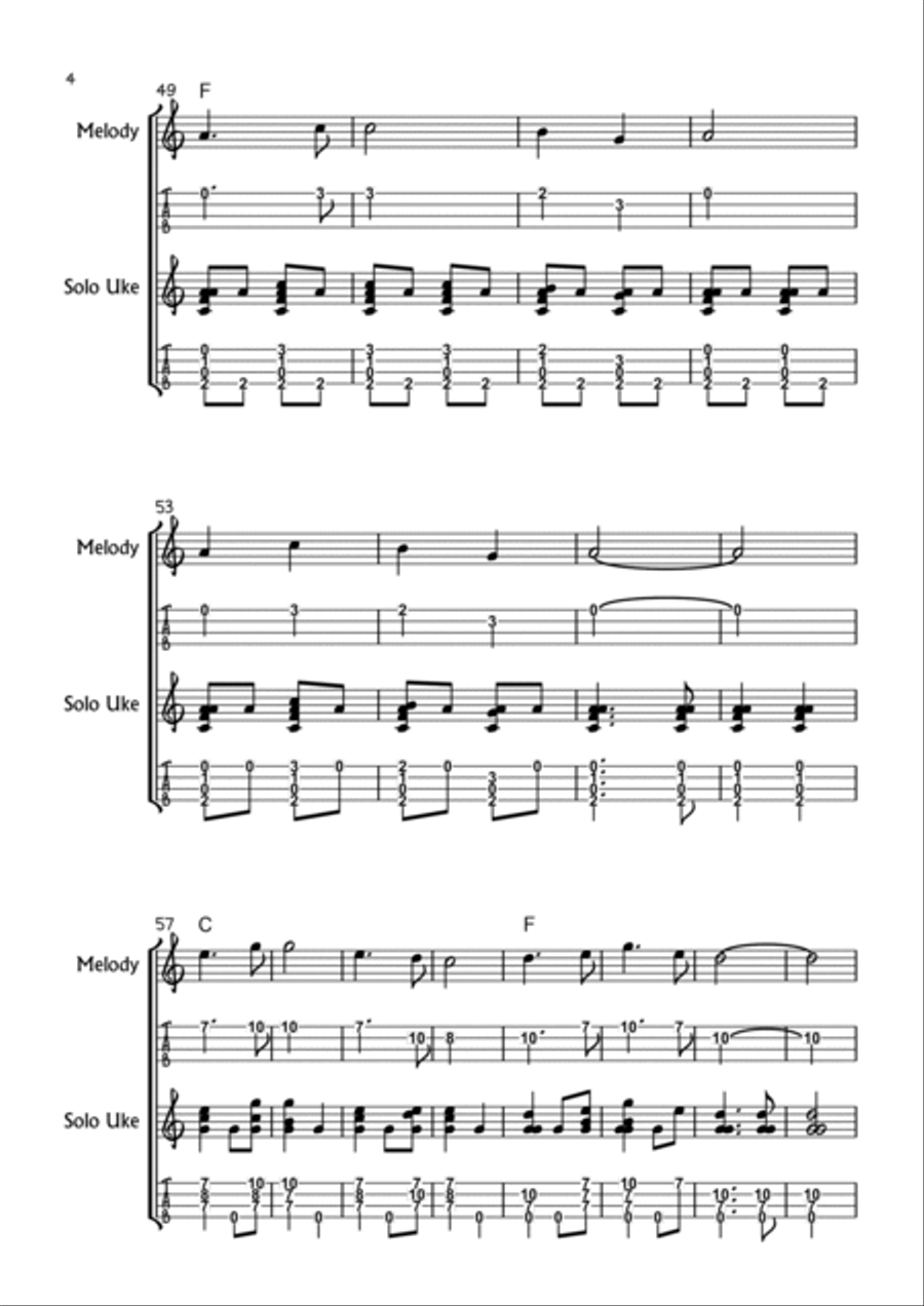 Popular Classics for Ukulele Ukulele scores gallery preview page 4