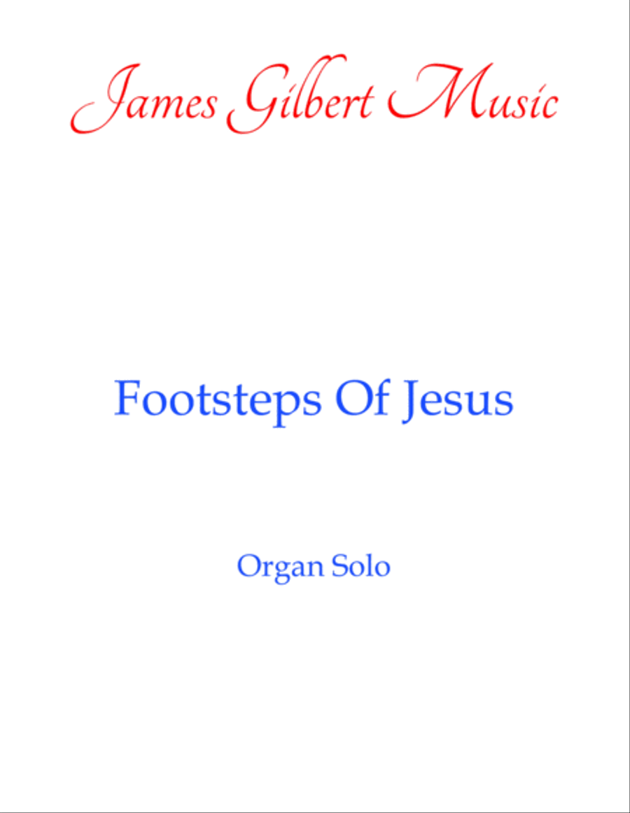 Footsteps Of Jesus Organ Solo scores gallery preview page 1