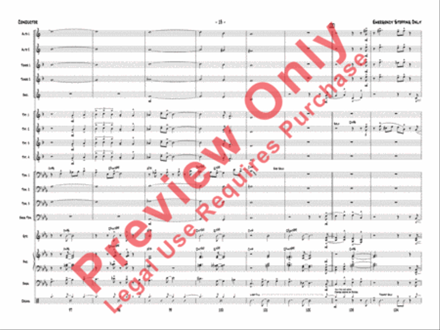 Emergency Stopping Only Jazz Ensemble scores gallery preview page 16