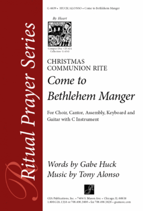 Come to Bethlehem Manger - Instrument edition