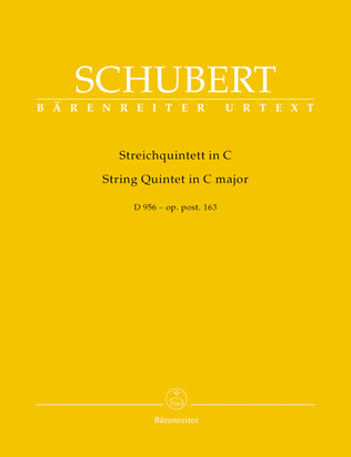 Book cover for String Quintet C major op. post 163 D 956