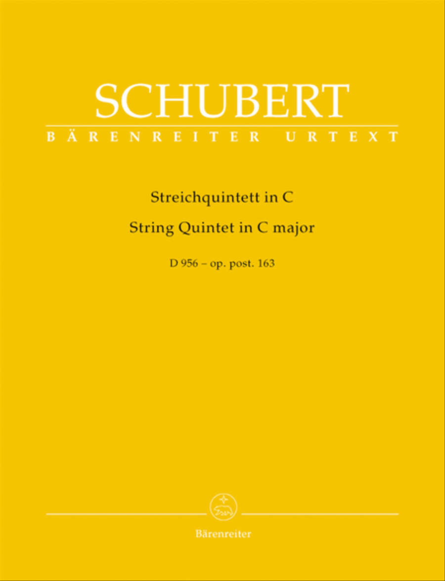 Book cover for String Quintet C major op. post 163 D 956