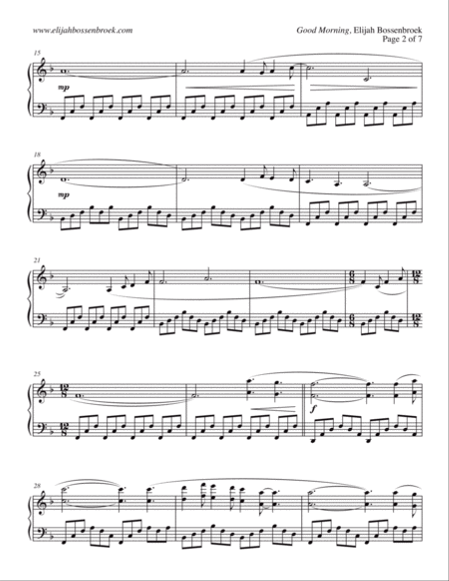 7:12 AM Sheet Music Book 7:12 AM Sheet Music Book Piano Solo scores gallery preview page 4