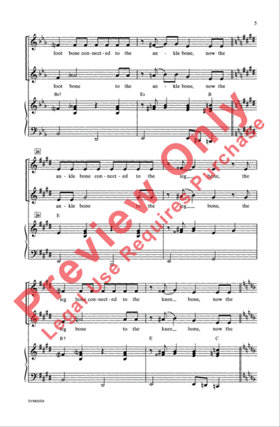 Dry Bones Dry Bones 2-Part scores gallery preview page 5