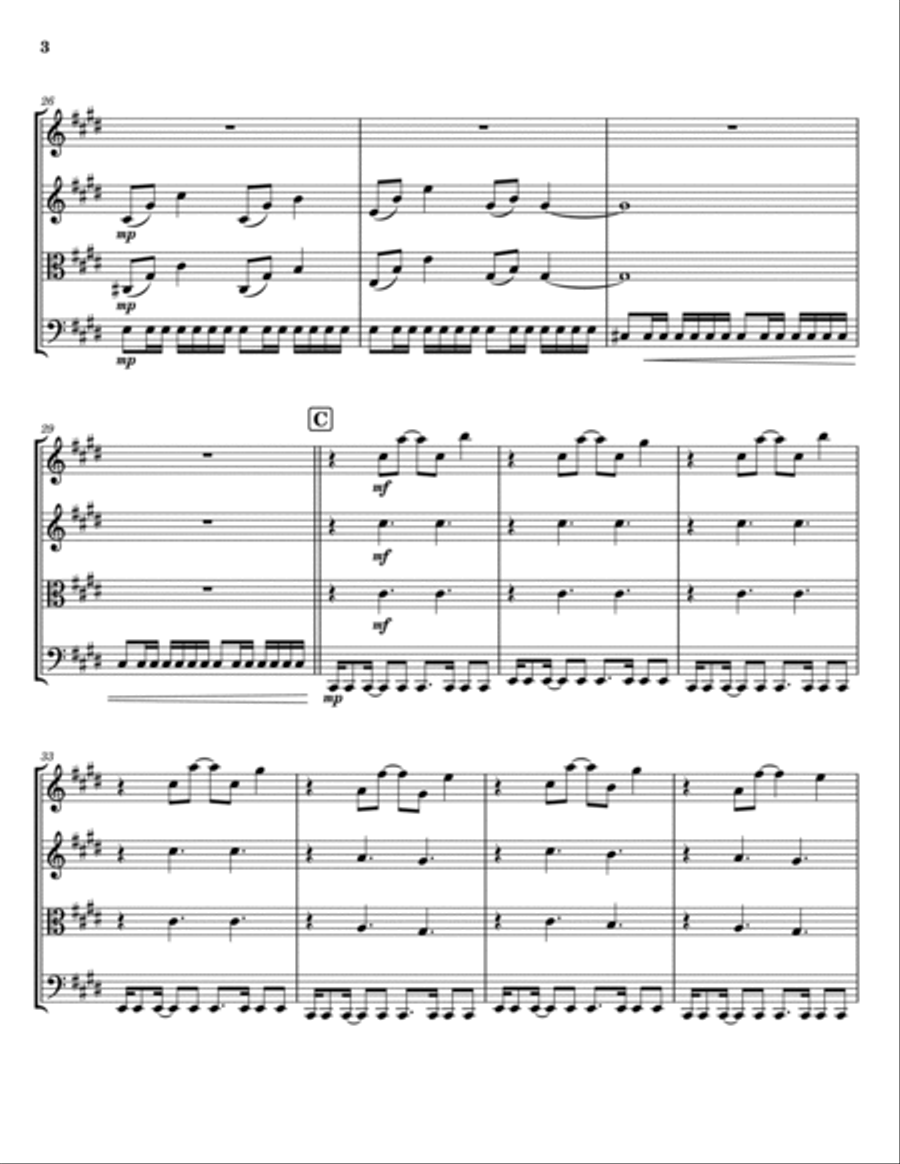 Enjoy The Silence String Trio scores gallery preview page 3