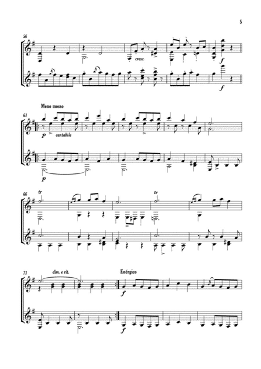 Fandango Classical Guitar scores gallery preview page 5