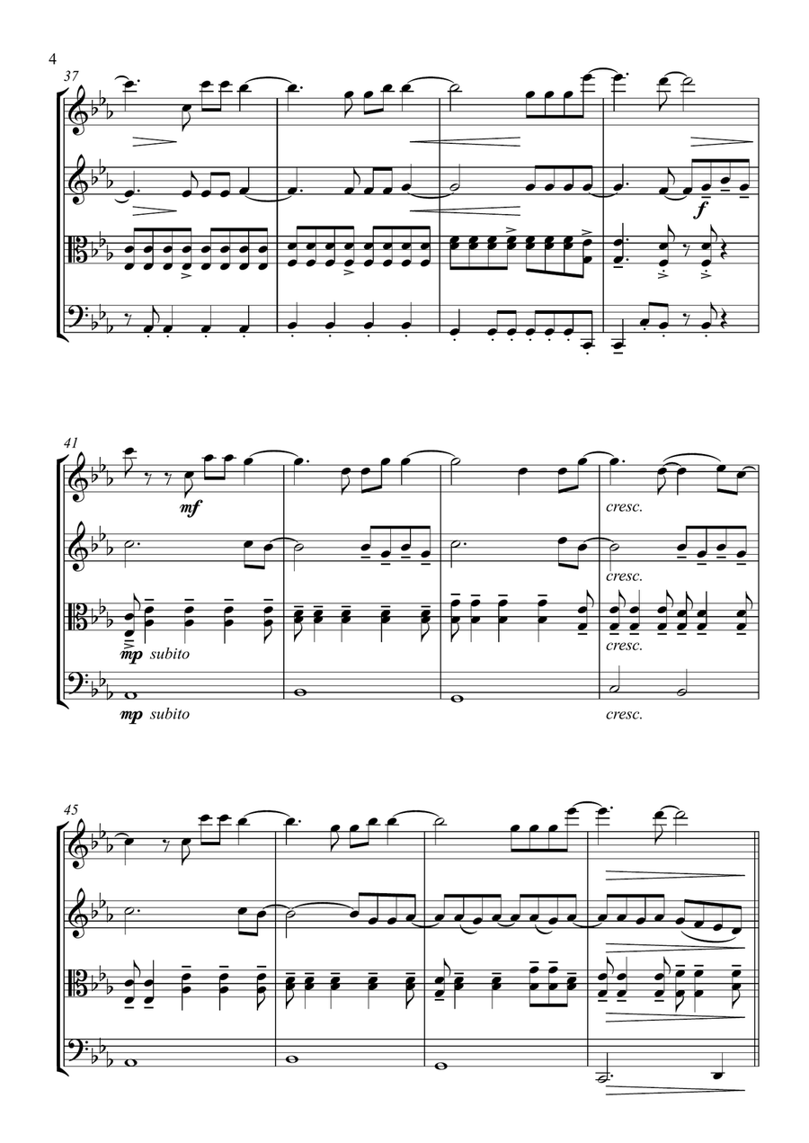 Titanium Titanium String Quartet scores gallery preview page 4
