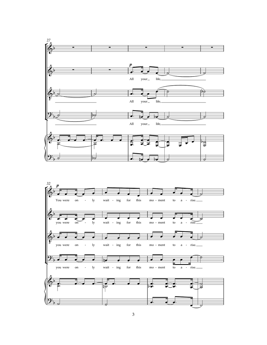 Blackbird 4-Part scores gallery preview page 3