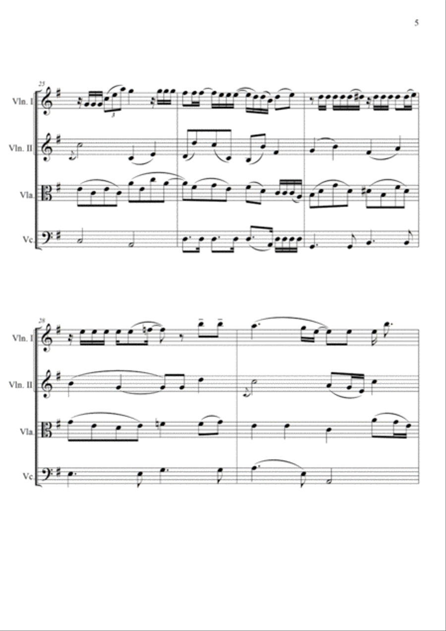 Friends Will Be Friends Friends Will Be Friends String Quartet scores gallery preview page 5