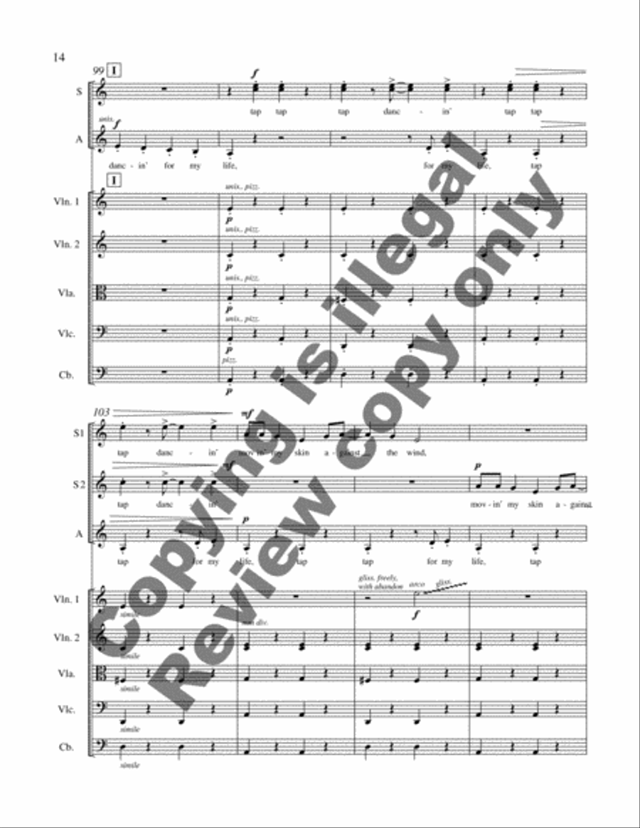 Dreams and Dances: 1. Bones Be Good! (SSA Full Score) SSA scores gallery preview page 17