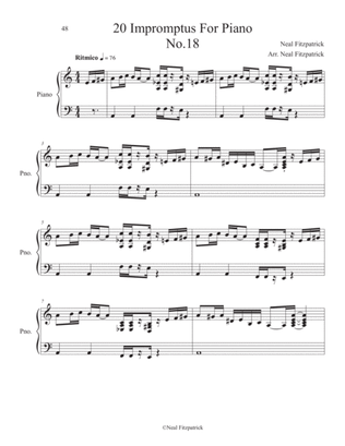 Impromptu No.18 For Piano