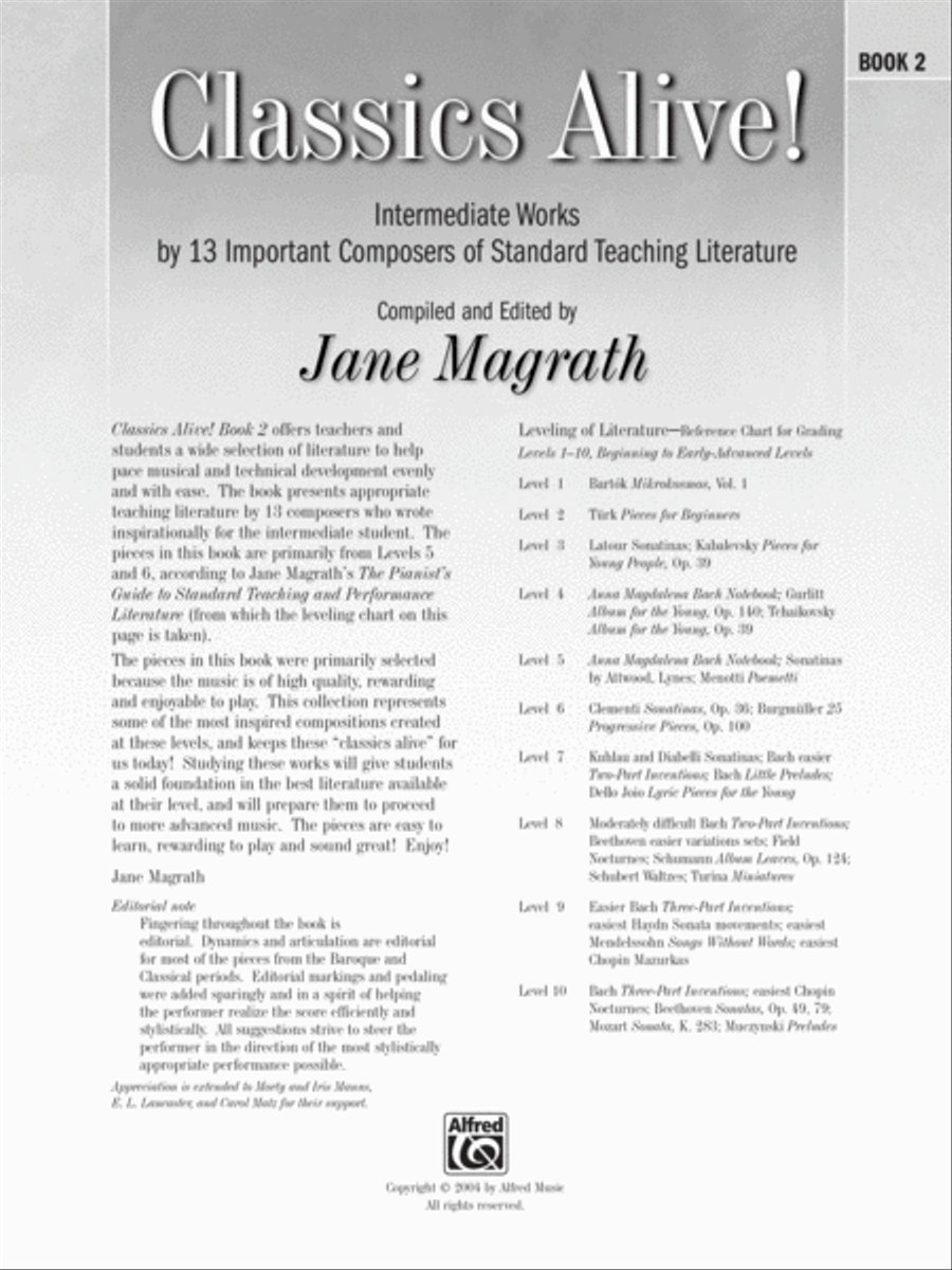 Classics Alive!, Book. 2 Piano Solo scores gallery preview page 2
