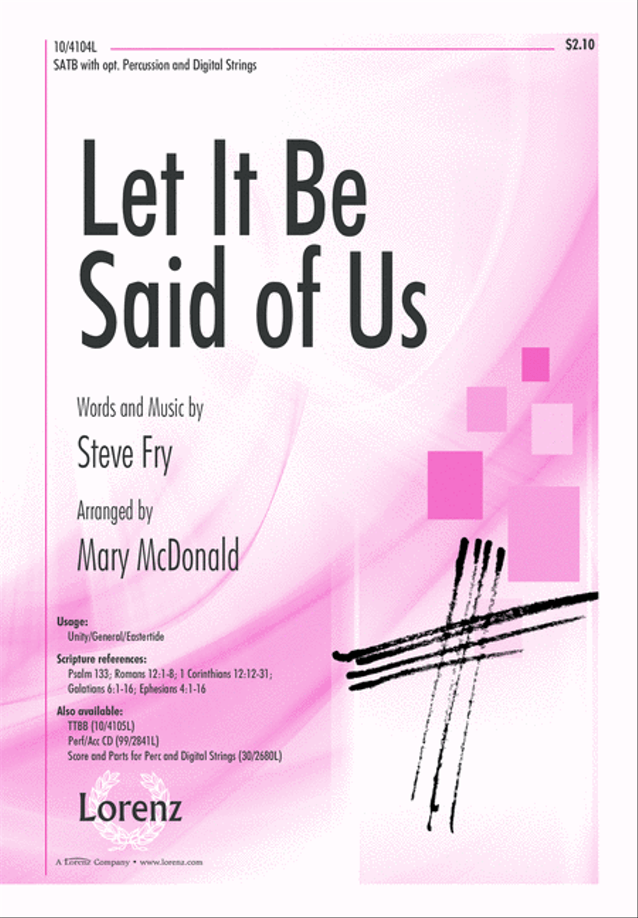 Let It Be Said of Us 4-Part scores gallery preview page 2