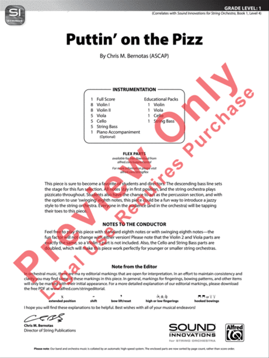 Puttin' on the Pizz Puttin' on the Pizz String Orchestra scores gallery preview page 2