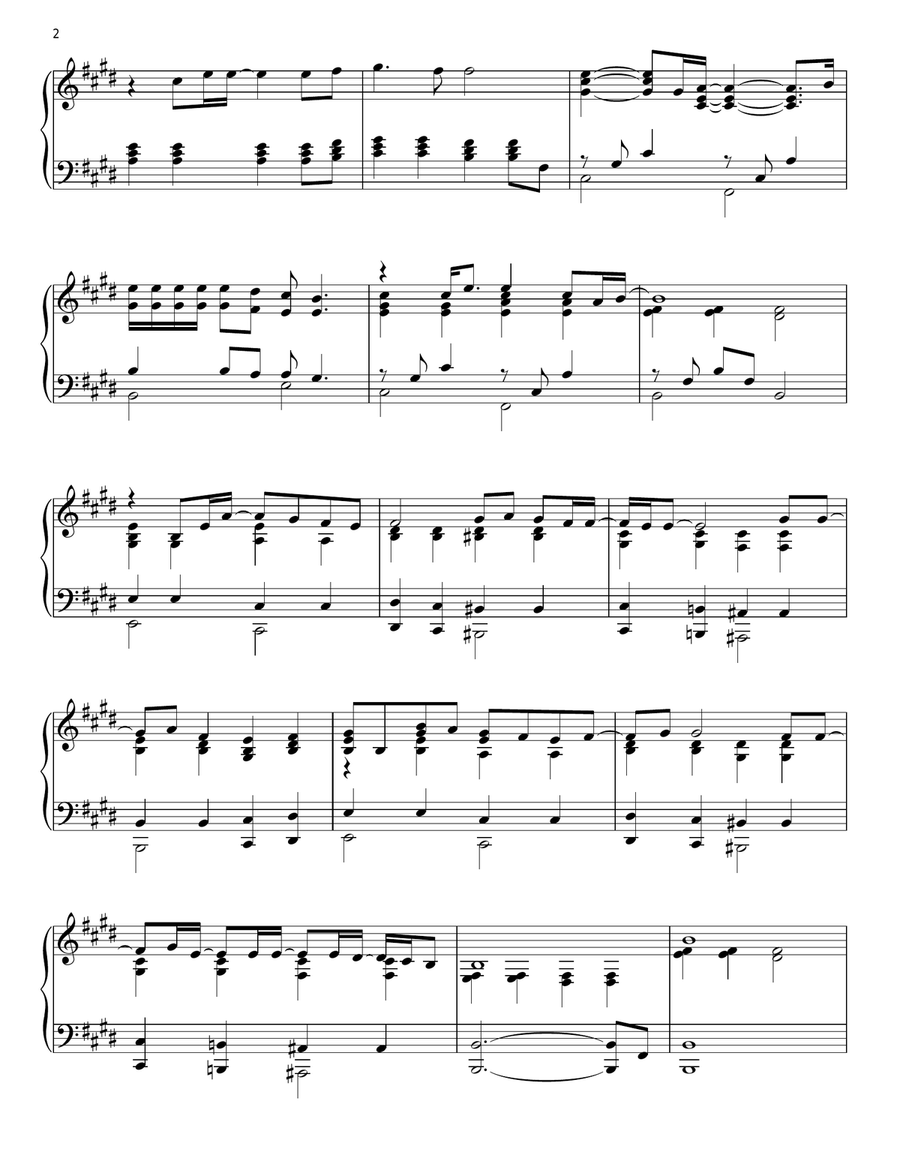 Hard To Say I'm Sorry Hard To Say I'm Sorry Piano Solo scores gallery preview page 2