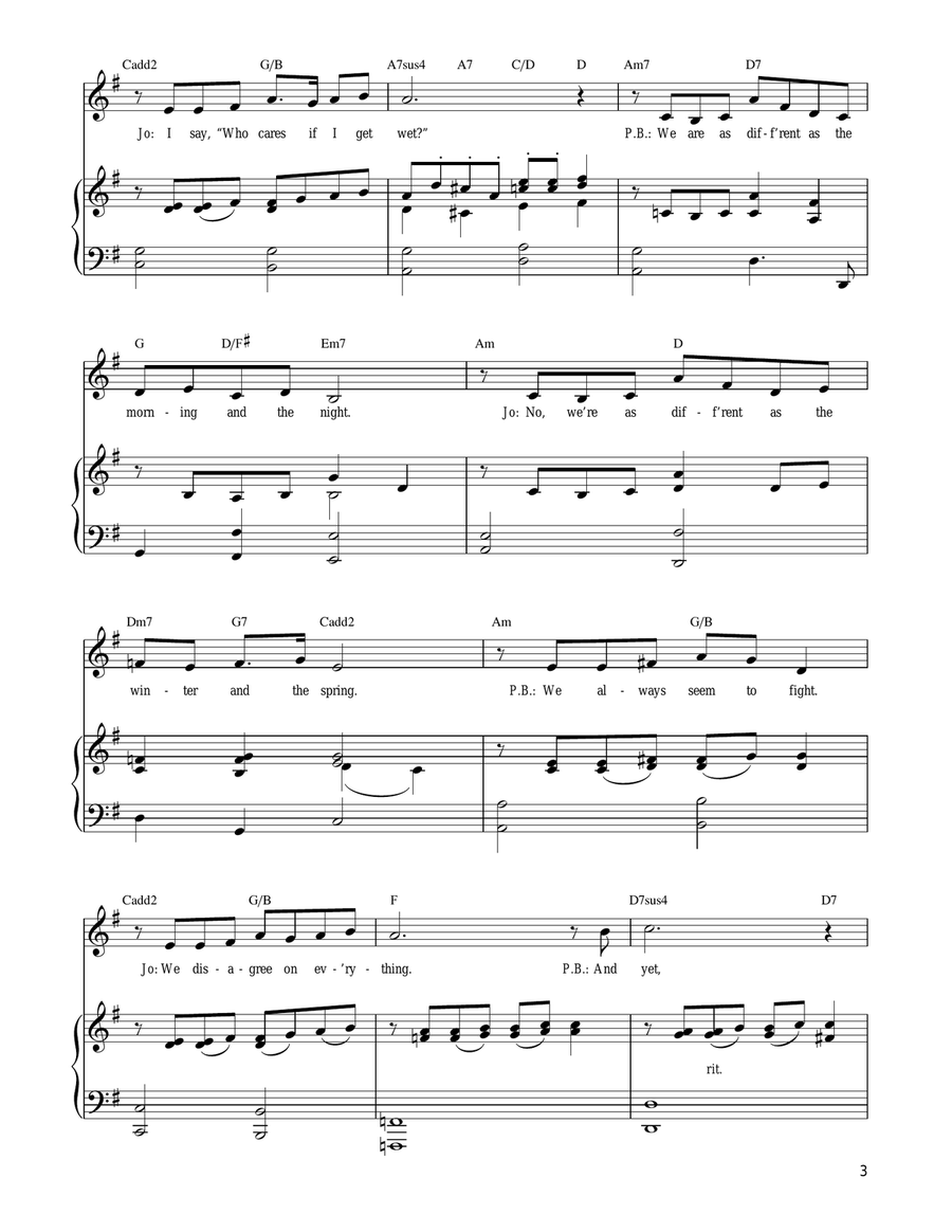 Small Umbrella In The Rain Guitar scores gallery preview page 3