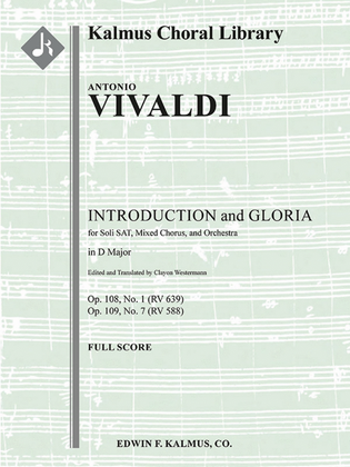 Introduction [Jubilate], RV 639 (Op. 108/1) and Gloria (Op. 109/7), RV 588