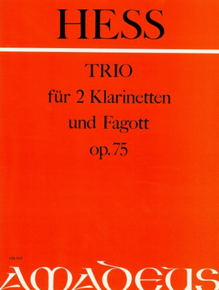 Book cover for Trio op. 75