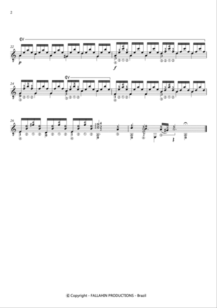 SUITE IN A MINOR - FRANÇOIS LE COCQ - FOR GUITAR SOLO Acoustic Guitar scores gallery preview page 3