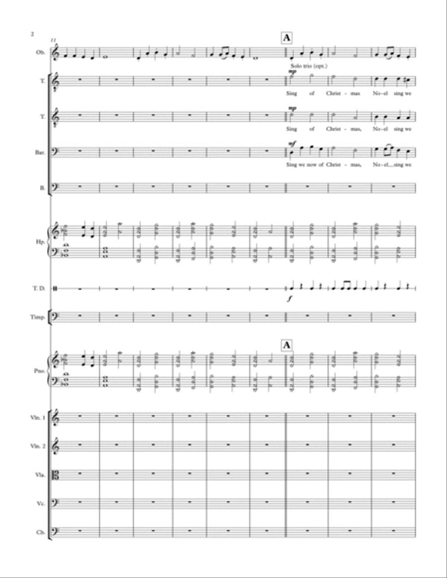 Sing We Now Of Christmas TTBB scores gallery preview page 2