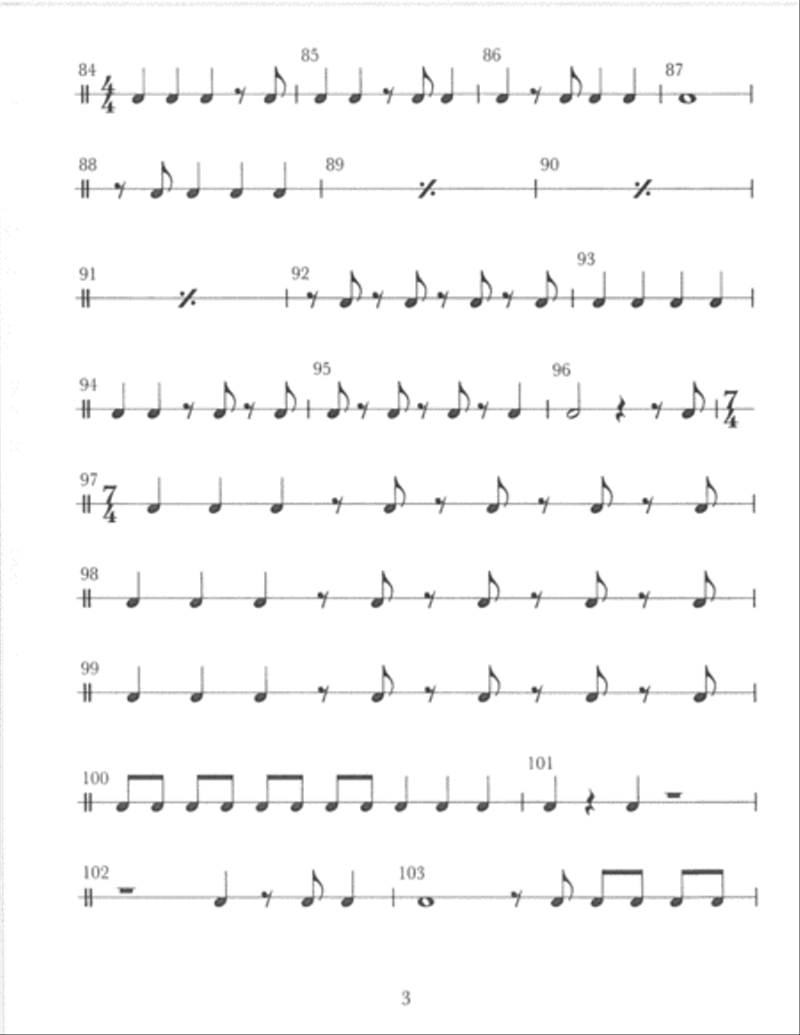 RHYTHM For All Instruments (Audio On YouTube) Full Orchestra scores gallery preview page 5