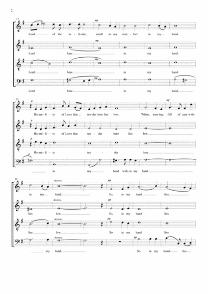 Hoc est enim corpus meum (English version) for SATB choir image number null