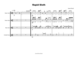 Rapid Sloth (Drumline Cadence)