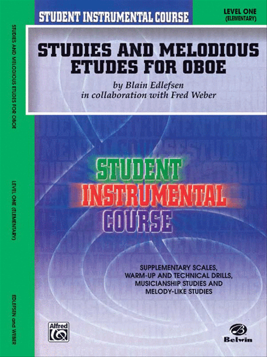 Student Instrumental Course Studies and Melodious Etudes for Oboe Oboe scores gallery preview page 1