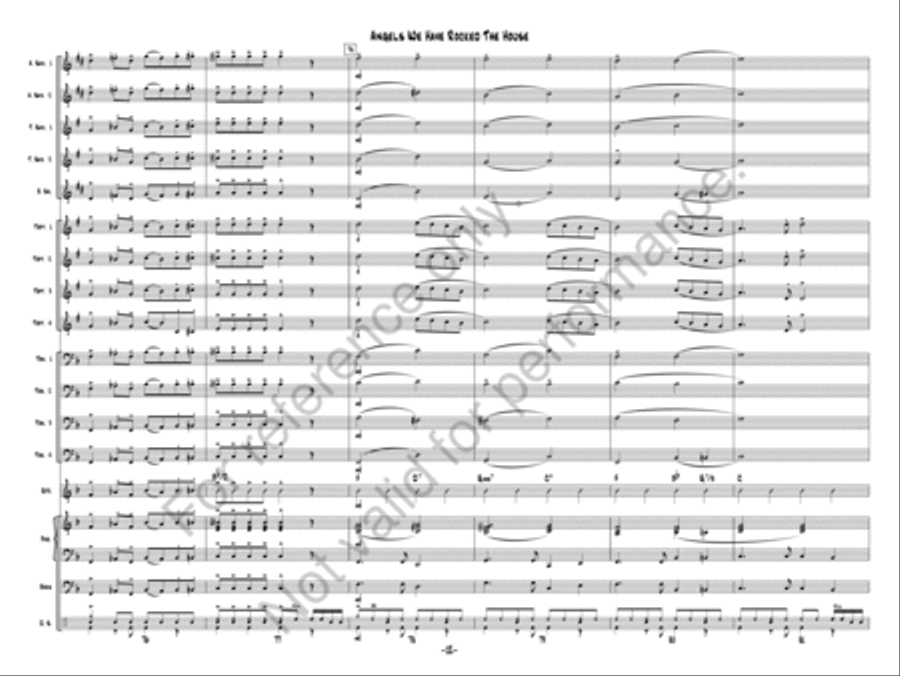 Angels We Have Rocked The House Jazz Ensemble scores gallery preview page 12